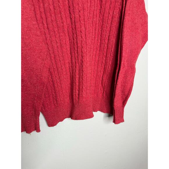 Shetland red wool sweater - Picture 4 of 10
